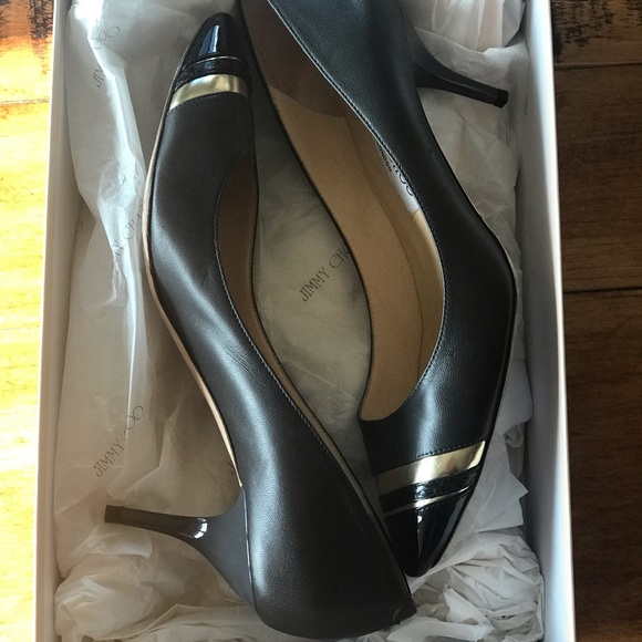 Jimmy Choo Laden pump in mixed asphalt size 8.5 - Picture 3 of 8